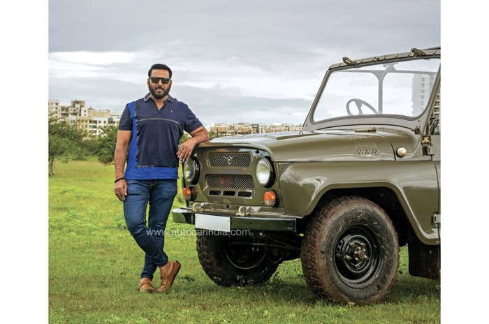 UAZ 469 Russian military SUV driven 